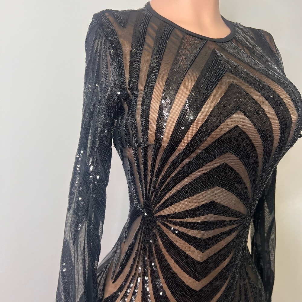 Black sequin dress - Picture 7 of 8